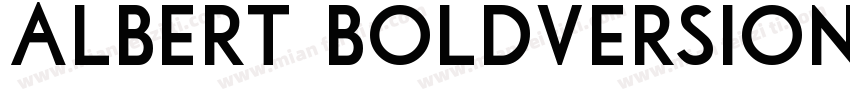 Albert BoldVersion 1字体转换